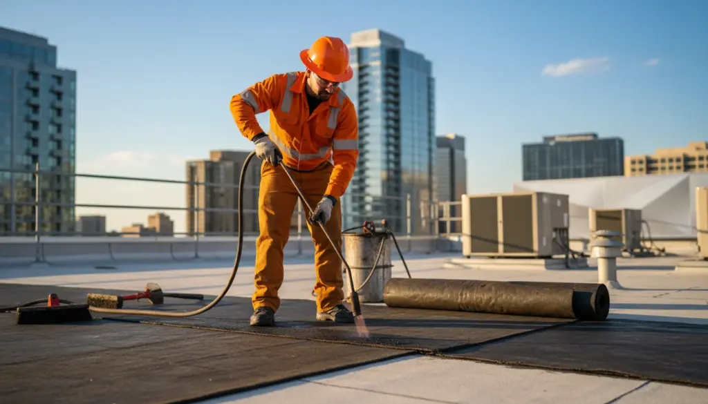 Augusta Roofing built-up roofing (bur) services - Augusta