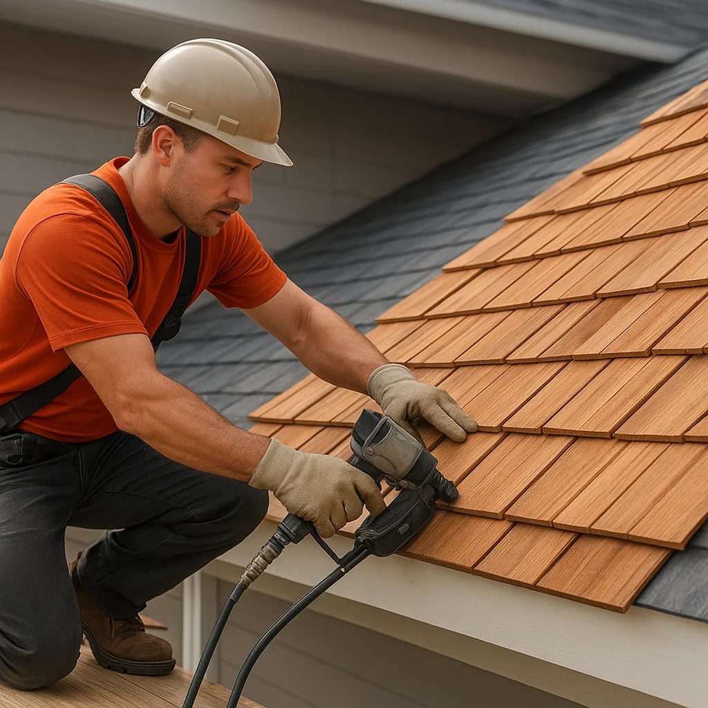 Augusta Roofing cedar shake installation services - Augusta