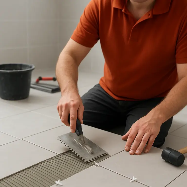 Ceramic tile installation