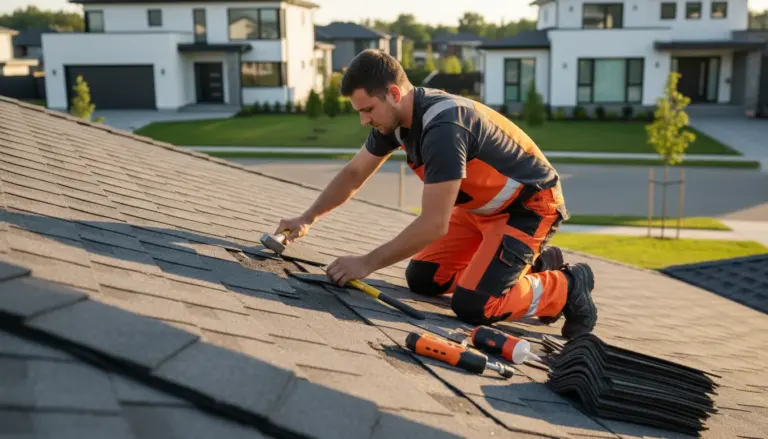 Damaged shingle repair