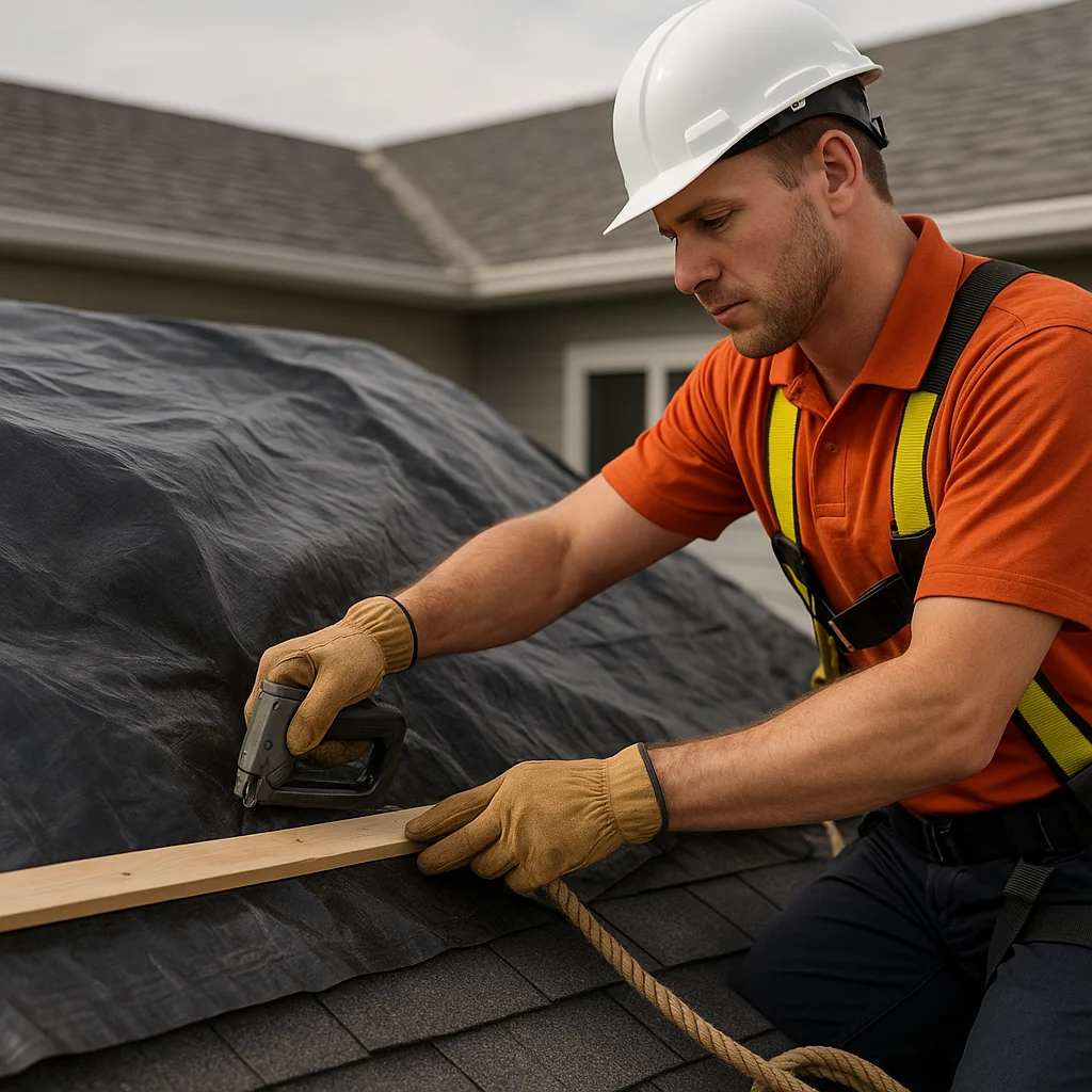 Augusta Roofing emergency tarping & weatherproofing services - Augusta