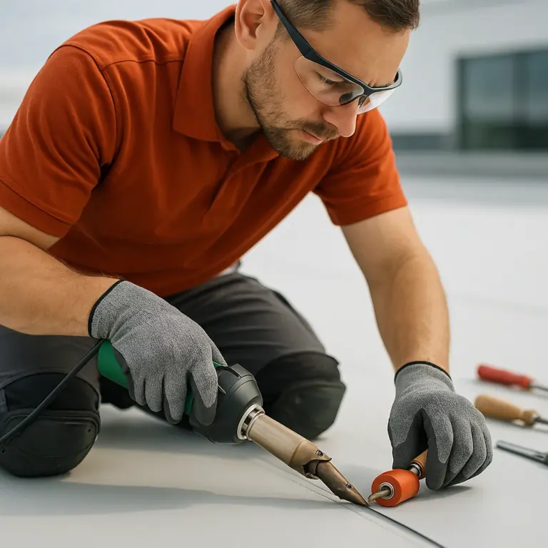 PVC membrane installation