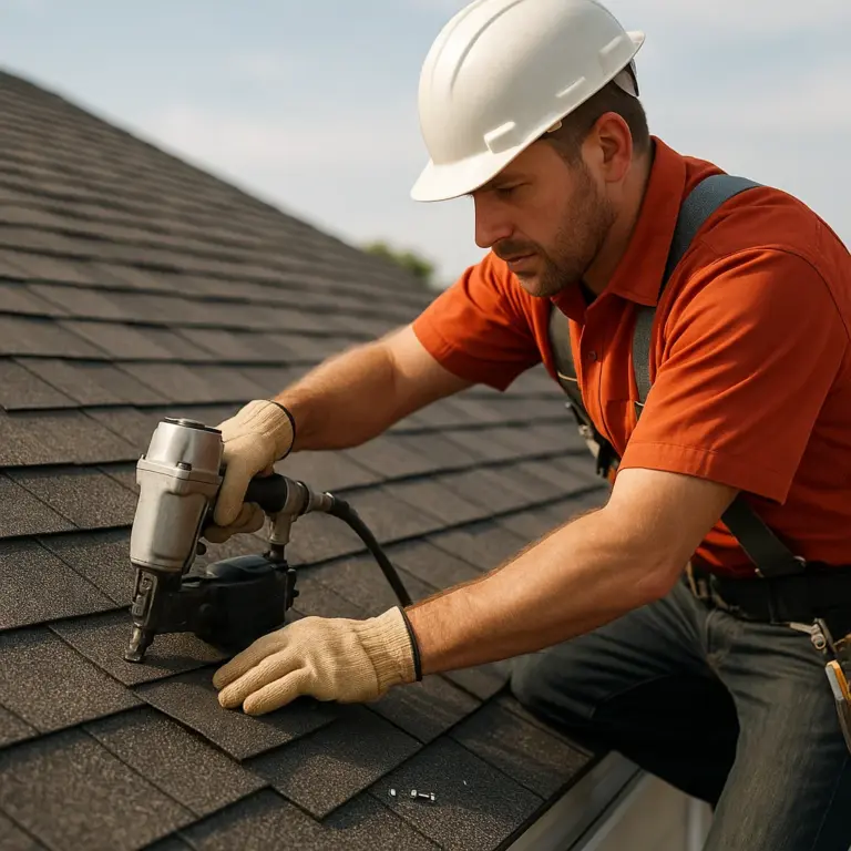 Wind damage repair (shingle blow-off)